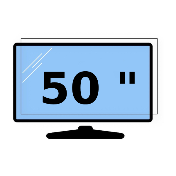 محافظ صفحه نمایش تلویزیون 1 میلیمتر مناسب 50 اینچ