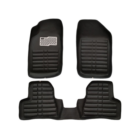 کفپوش سه بعدی چرمی ( پشت نمدی ) خودرو مناسب برای پژو 206