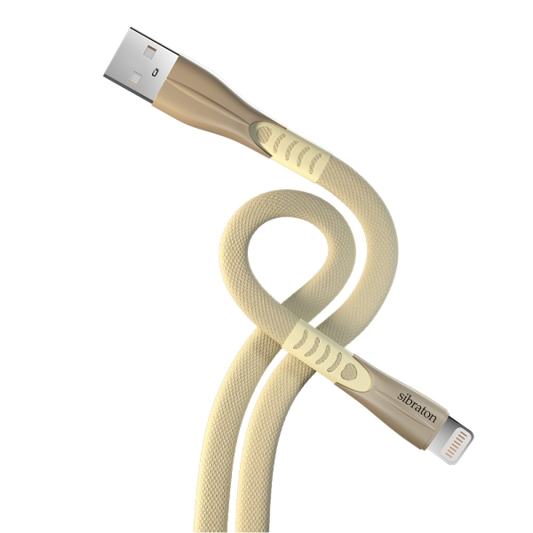 کابل تبدیل USB به لایتنینگ سیبراتون مدل S255 i طول 1.2 متر