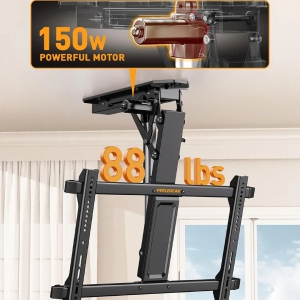 پایه تلویزیون سقفی برقی با کنترل از راه دور برای تلویزیون‌های 32 تا 70 اینچ