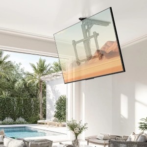 پایه تلویزیون سقفی برقی با کنترل از راه دور برای تلویزیون‌های 32 تا 70 اینچ