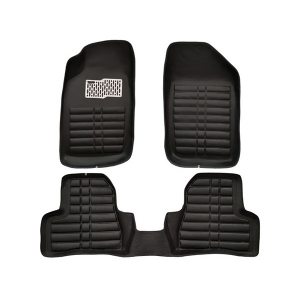 کفپوش سه بعدی چرمی ( پشت نمدی ) خودرو مناسب برای پژو 206