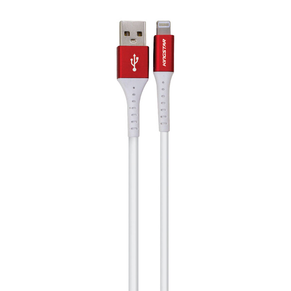 کابل تبدیل USB به لایتنینگ کینگ استار مدل k69i طول 2 متر به همراه کابل تبدیل USB به USB-C