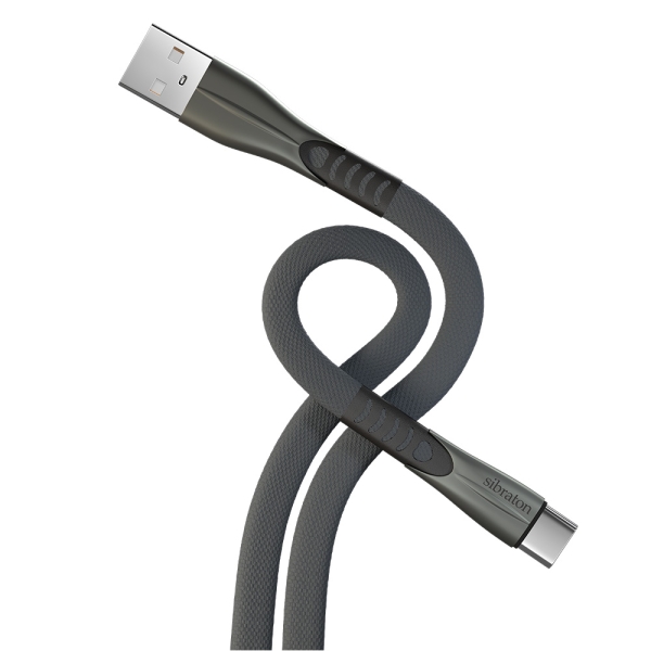 کابل تبدیل USB به USB-C سیبراتون مدل S255 C طول 1.2 متر