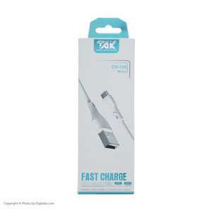 کابل تبدیل USB به microUSB تک مدل CK-120 طول 1 متر