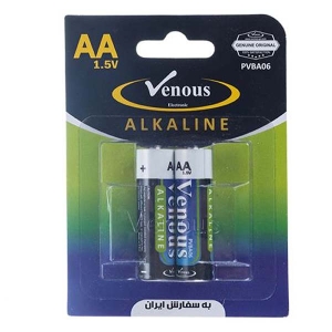 باتری قلمی ونوس مدل Alkaline بسته 2 عددی