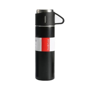 فلاسک مدل کادویی VACUUM FLASK SET گنجایش 0.5 لیتر به همراه لیوان