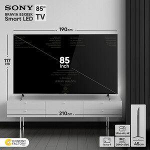 Sony BRAVIA 85X85K Smart LED 85 Inch TV