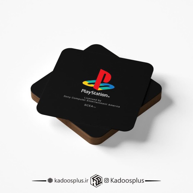 ست 6 عددی زیر لیوانی گیمینگ طرح پلی استیشن