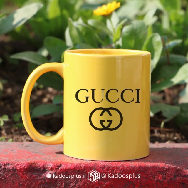 ماگ فول کالر زرد با چاپ دلخواه