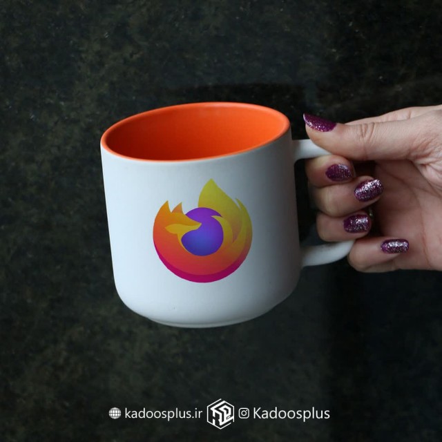 ماگ مدیوم نارنجی (بدنه مات داخل رنگی)