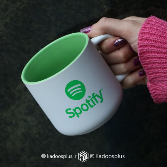 ماگ مدیوم سبز (بدنه مات داخل رنگی)