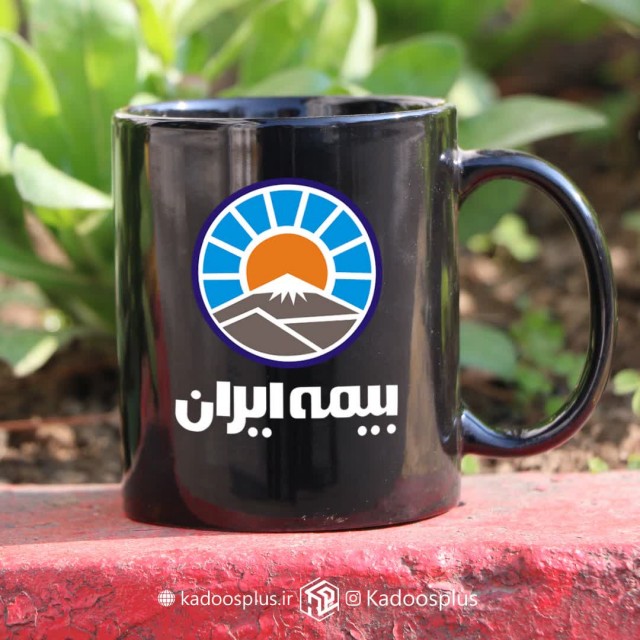 ماگ فول کالر مشکی با چاپ دلخواه