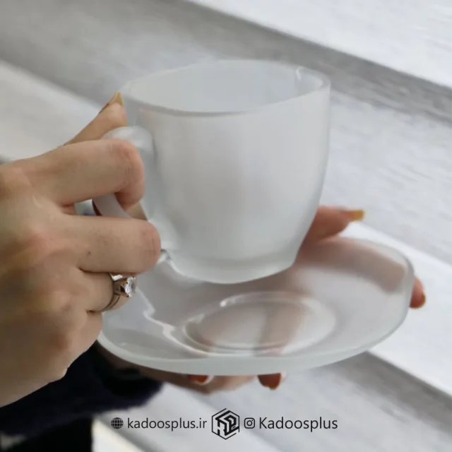 ست  6 عددی فنجان و نعلبکی یخی 300