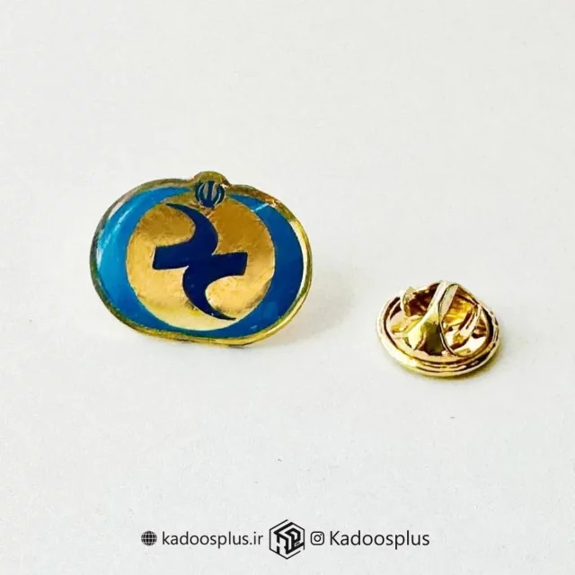 بج سینه نظام روانشناسی و مشاوره آبی نقره ای با روکش پلی استر