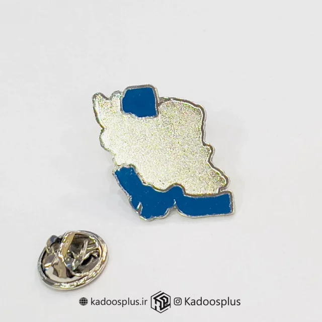 بج سینه نقشه ایران نقره ای