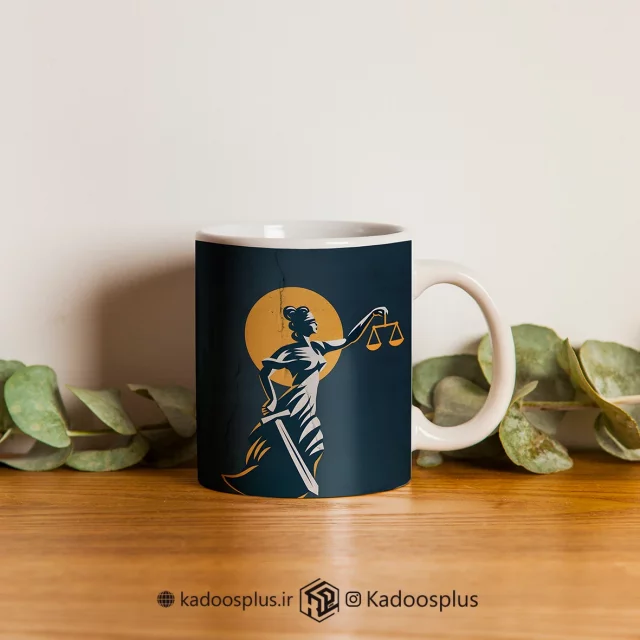 لیوان طرح ماه تولد مهر