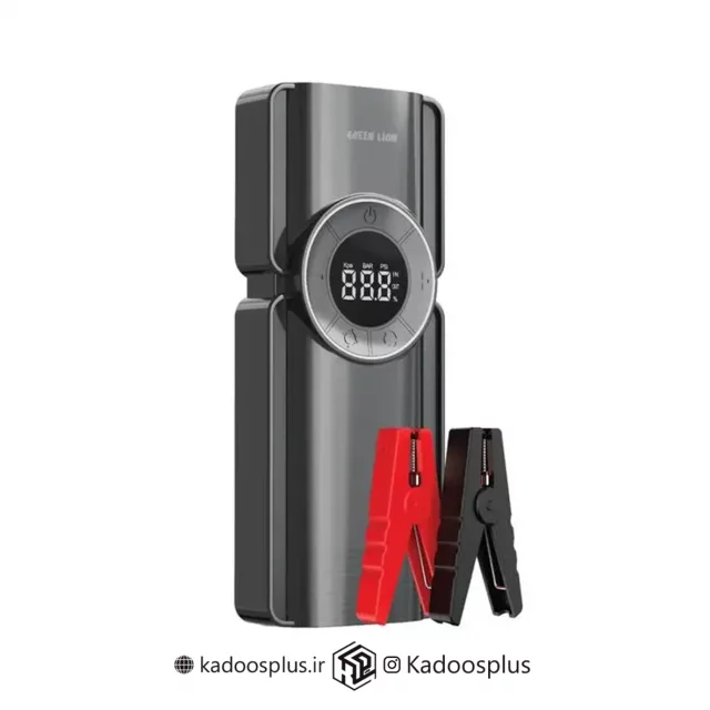 جامپ استارتر پمپ باد و پاوربانک گرین لاین مدل Portable Jump Starter