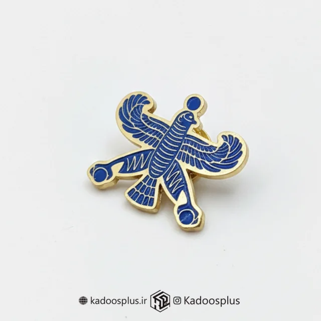 بج سینه درفش شهباز سرمه ای بُرشی