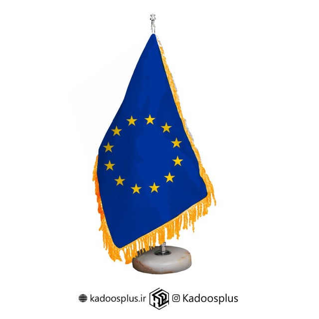 پرچم رومیزی پایه سنگی اتحادیه اروپا
