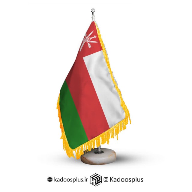 پرچم رومیزی پایه سنگی عمان