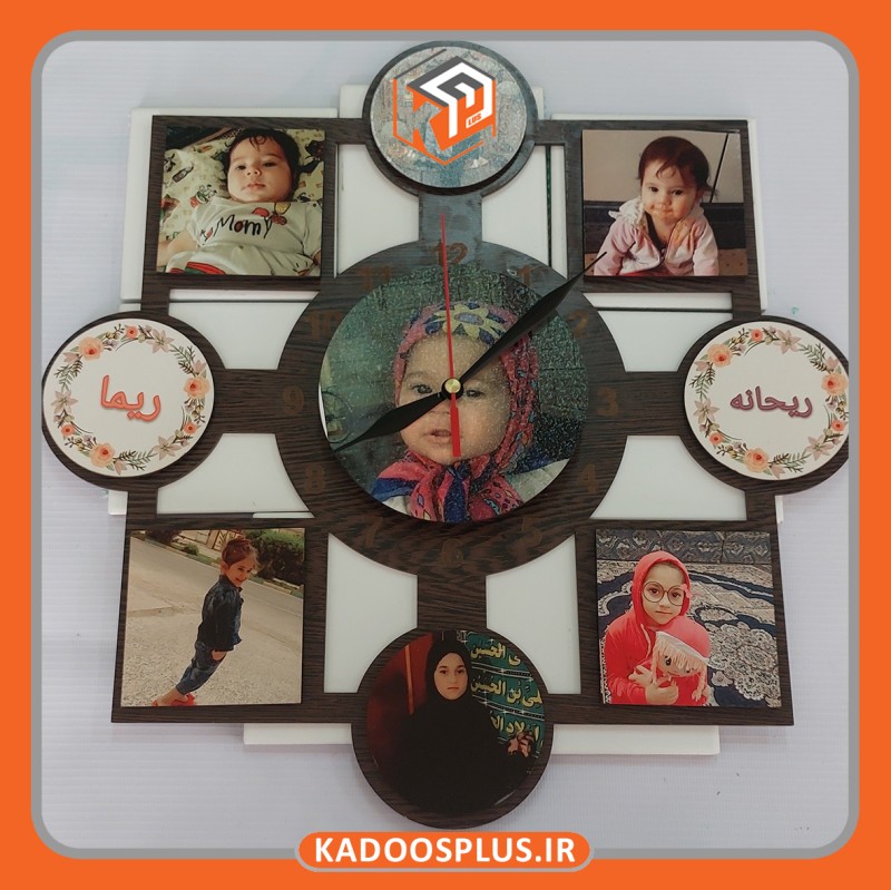 ساعت 9 تکه دیواری
