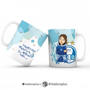 لیوان طرح دختر استقلالی