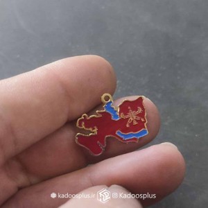 بج سینه نقشه هخامنشیان با آرم درفش شهباز