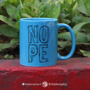 ماگ فول کالر آبی با چاپ دلخواه