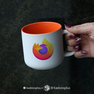 ماگ مدیوم نارنجی (بدنه مات داخل رنگی)