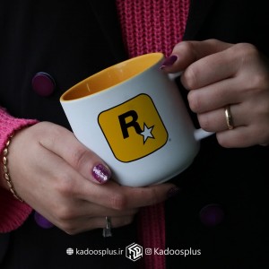 ماگ مدیوم زرد (بدنه مات داخل رنگی)