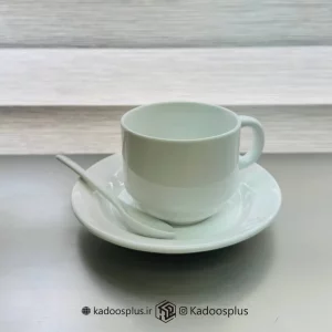 فنجان و نعلبکی قاشق دار