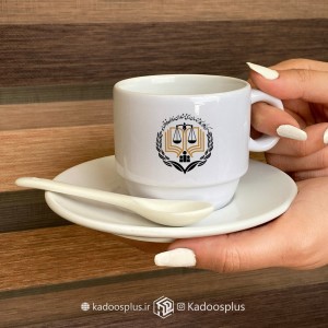 فنجان و نعلبکی قاشق دار کانون وکلای دادگستری