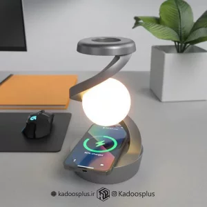چراغ خواب معلق چرخشی و شارژر وایرلس