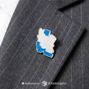 بج سینه نقشه ایران نقره ای