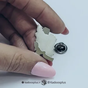 بج سینه نقشه ایران نقره ای