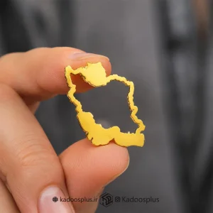 بج سینه طلایی نقشه ایران بُرشی