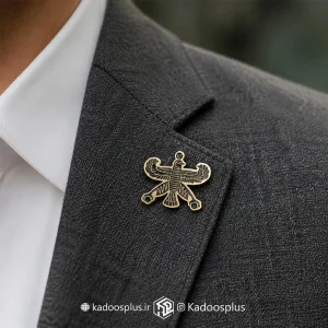بج سینه درفش شهباز مشکی بُرشی
