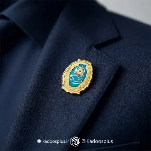 بج سینه کانون وکلای دادگستری طلایی آبی