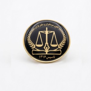 بج سینه مشکی کانون سردفتران و دفتریاران براق