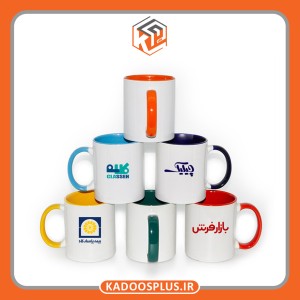 ماگ دسته و داخل رنگی