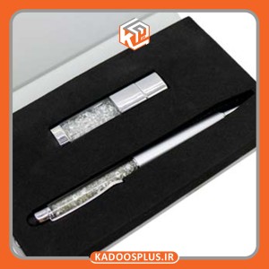 فلش مموری تبلیغاتی خودکاری سواروسکی  با چاپ اختصاصی