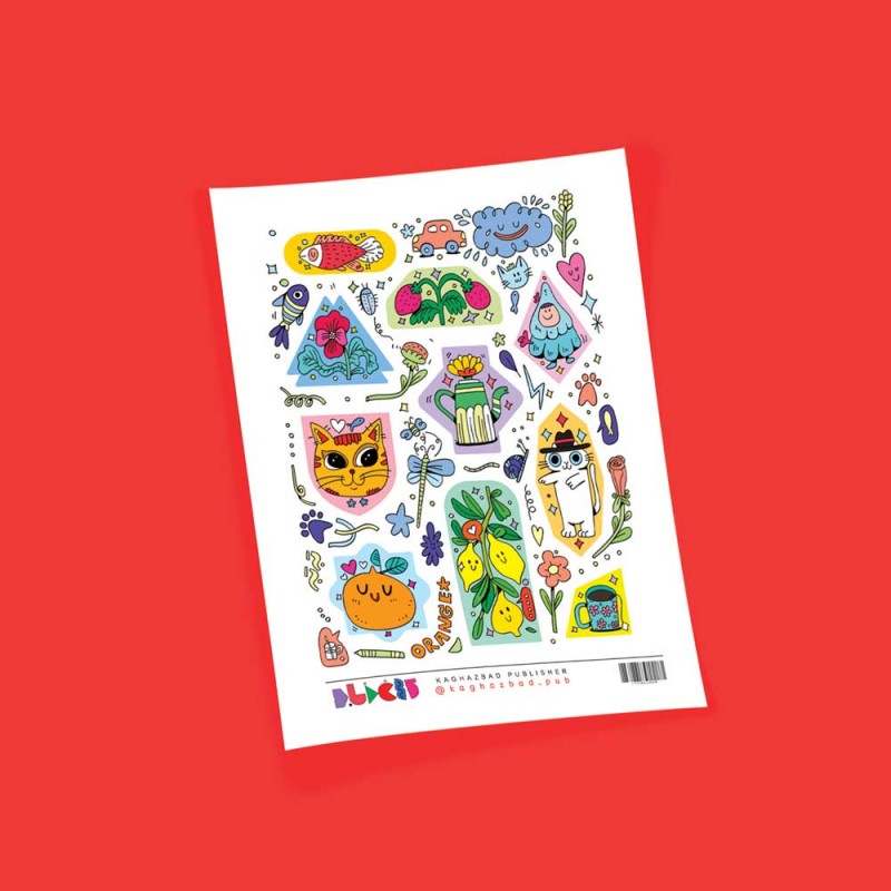 برچسب فانتزی طرح ۸