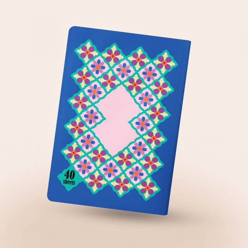 دفتر مشق چسبی نقش خیال، رنگ آبی