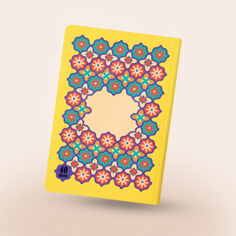 دفتر مشق چسبی نقش خیال، رنگ زرد