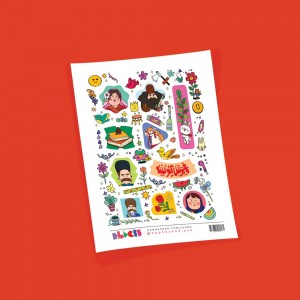 برچسب فانتزی طرح ۳