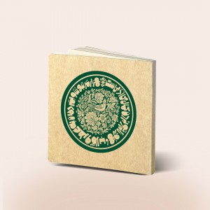 دفتر طراحی خشتی طرح گلاب، رنگ سبز