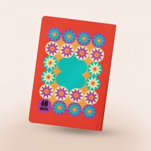 دفتر مشق چسبی نقش خیال، رنگ قرمز