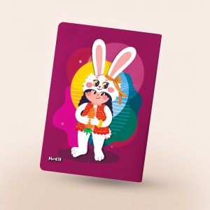 دفتر مشق چسبی طرح خرگوش ۵۰ برگ