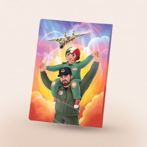 دفتر مشق چسبی طرح شهید بابایی ۵۰ برگ